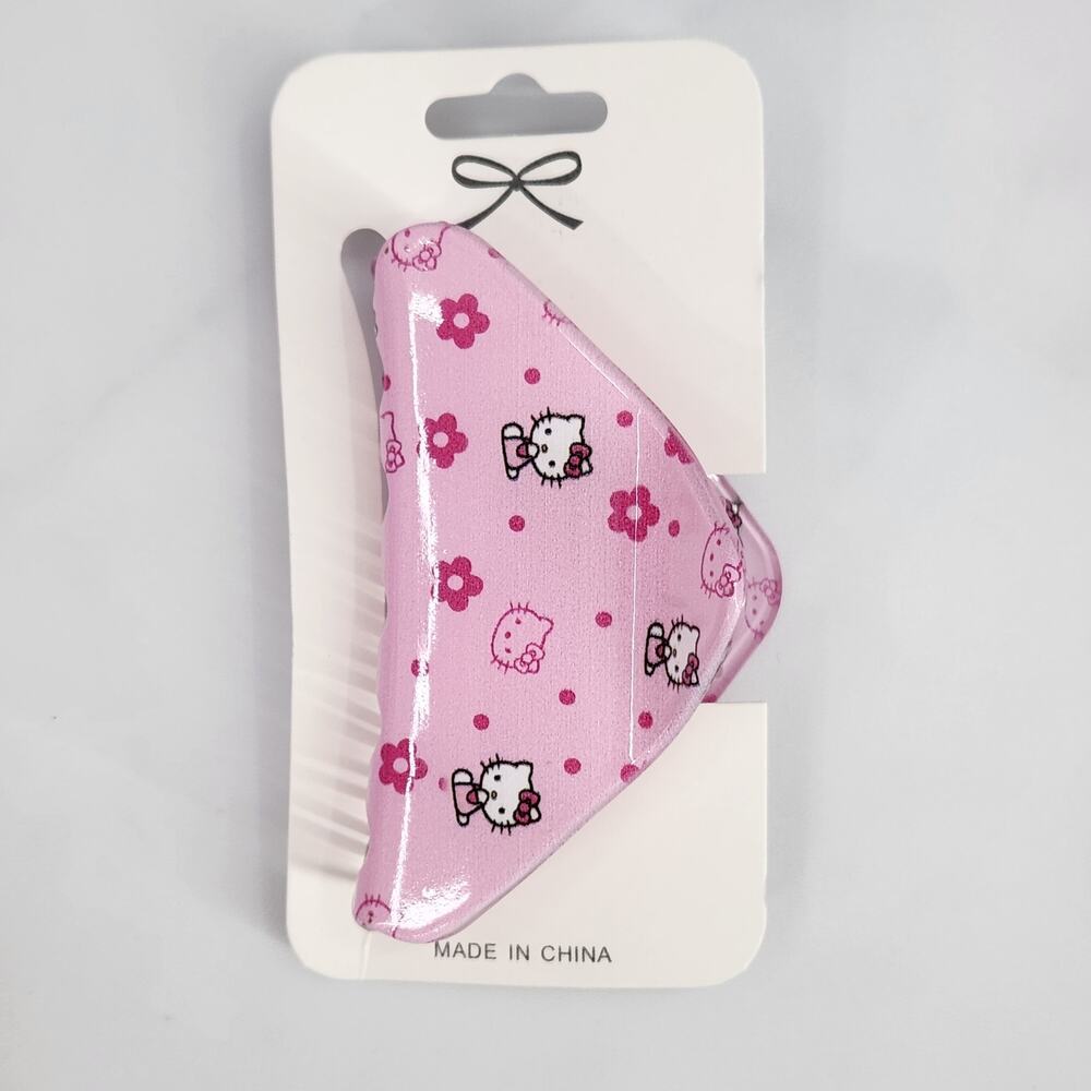 Hello Kitty 3" Pink Claw Clip - Hair Accessories Character, flowers, polka dots